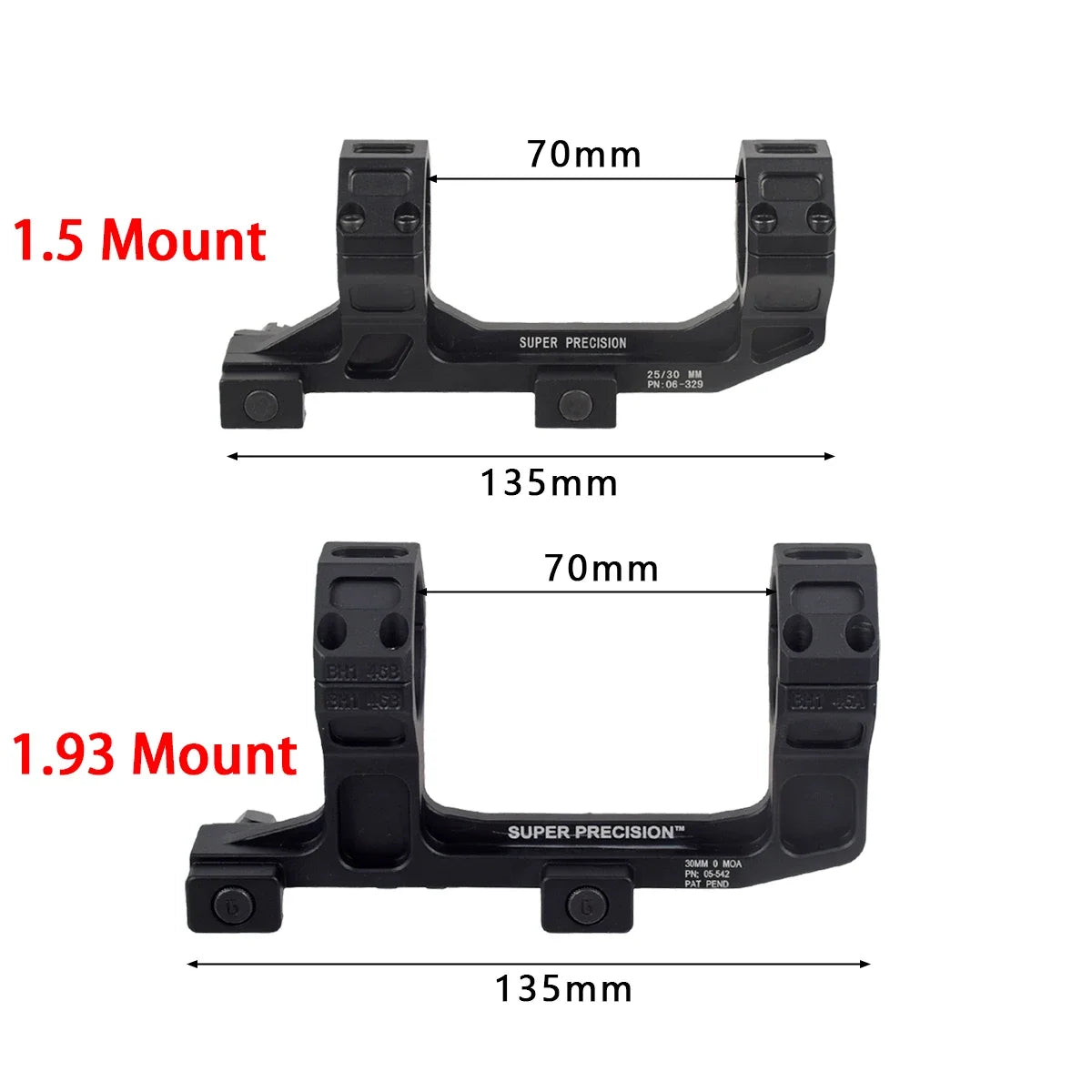GEISSELE Cantilever Rifle Sight Scope High Low Mount Profile 20mm Picatinny Rail Base Super Precision 25.4mm 30mm Rings AR15 M4