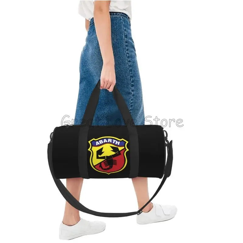 Gym Bag Abarth C Cool Sports Bag Men Large Capacity Oxford Printed Handbag Outdoor Travel Duffle Bags Fitness Bags