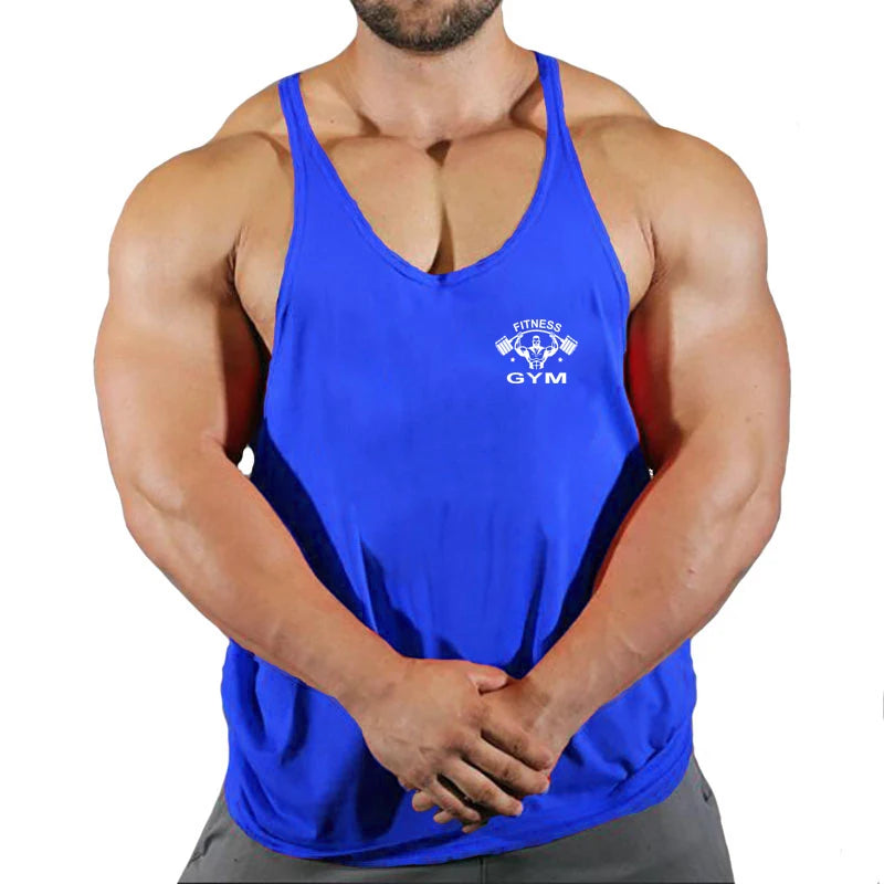 Muscle Mens Bodybuilding Stringer Tank Top gym Clothing Y back Fitness sleeveless vest shirt Weightlifting singlets