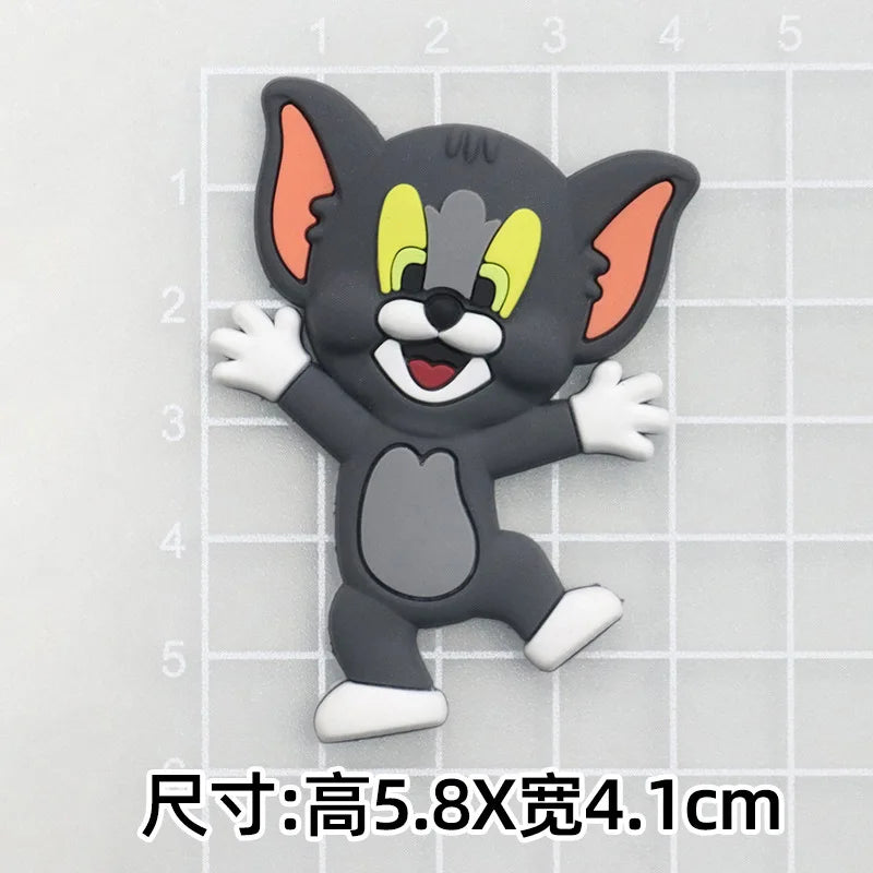 MINISO Dynamic Tom and Jerry set Food Theme for Cute Cartoon Shoe Charms Decoration Accessories for Classic Clog X-mas Gifts
