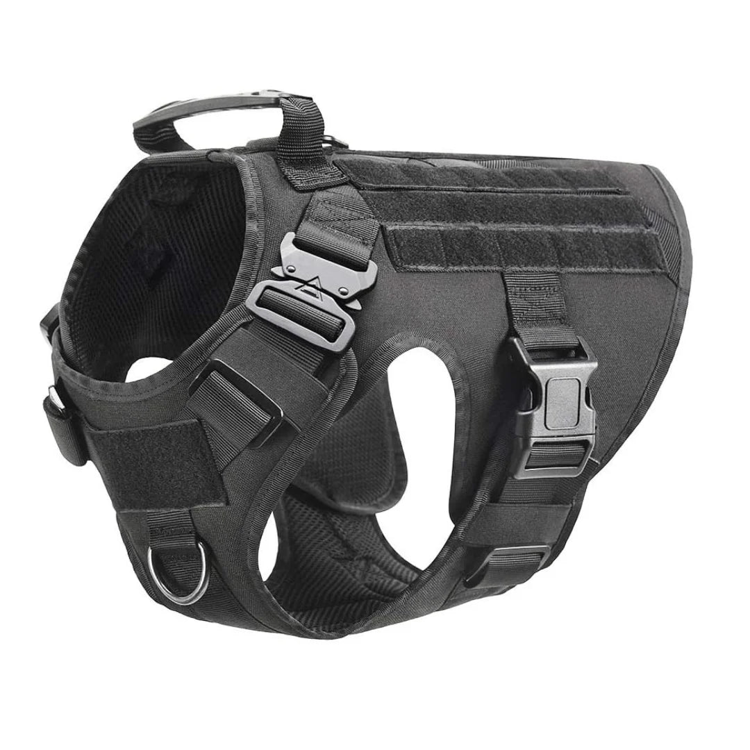 Tactical Dog Harness for Large, Heavy Duty Pet with Handle, Service Vest, Adjustable Military Dog Vest for Training Walking