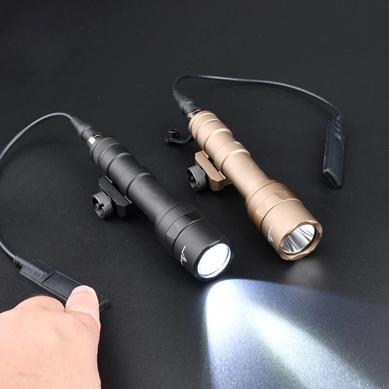 Tactical Surefir M600 M600B Flashlight Airsoft Rifle Flashlight Pistol Light Torch AR15 Hunting Weapon Gun light Pictinny Rail