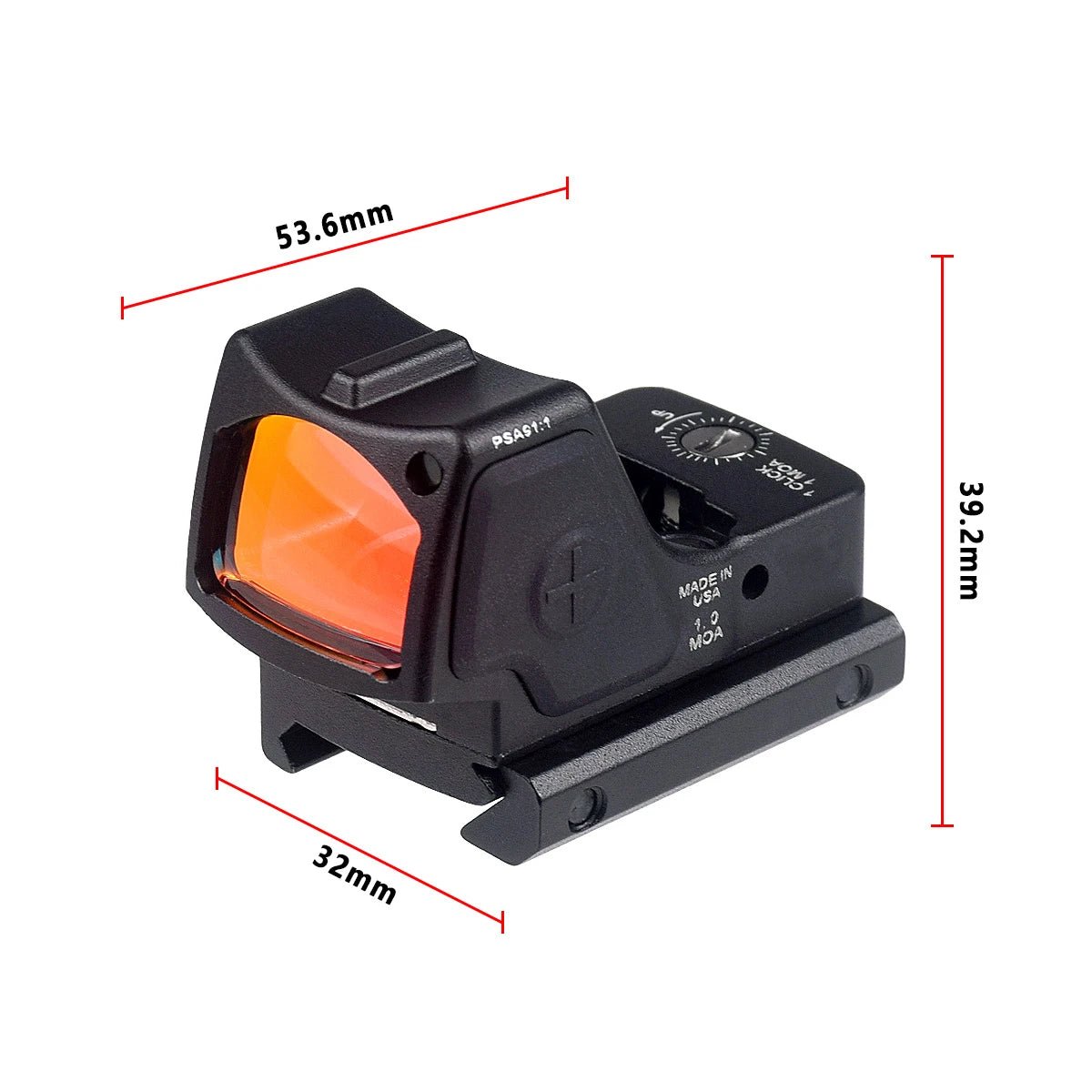 Red Dot Sight Scope RM-CC Mini Red Dot Tactical Optics Riflescope Fit 20mm Rail RMT Rifle Sight Hunting Metal-RM-HD Laser Gk