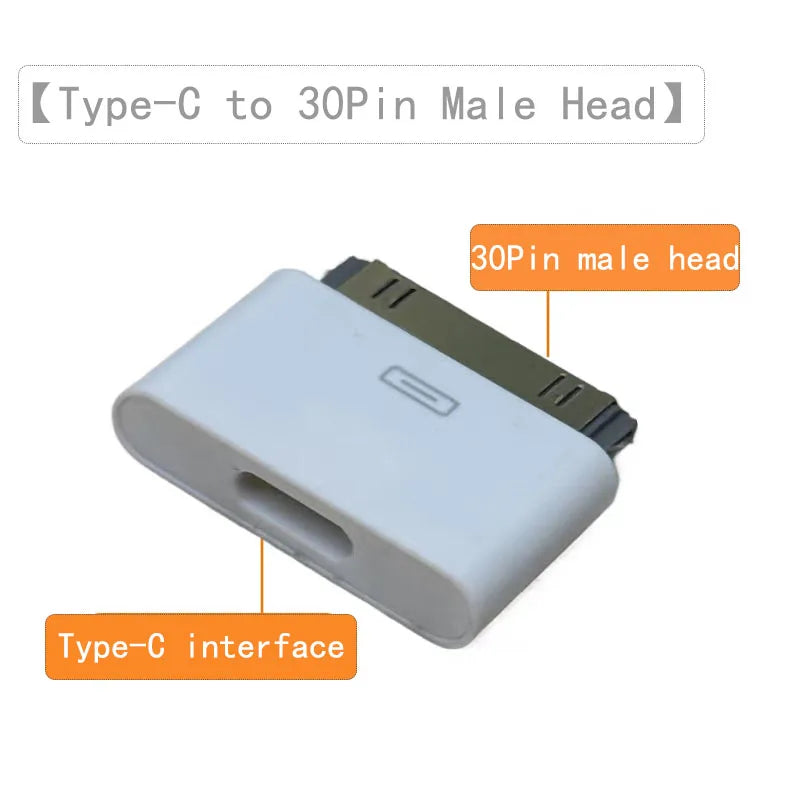 Type-C Mobile Adapter Type-C Female To 4th Generation 30P-IN Male Charging Data Transfer Mobile Adapter