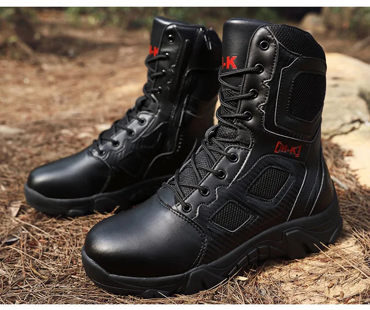 Tactical Boots Men Special Force Desert Combat Outdoor Hiking Ankle Shoes Men Work Safty Outdoor High-top Boots