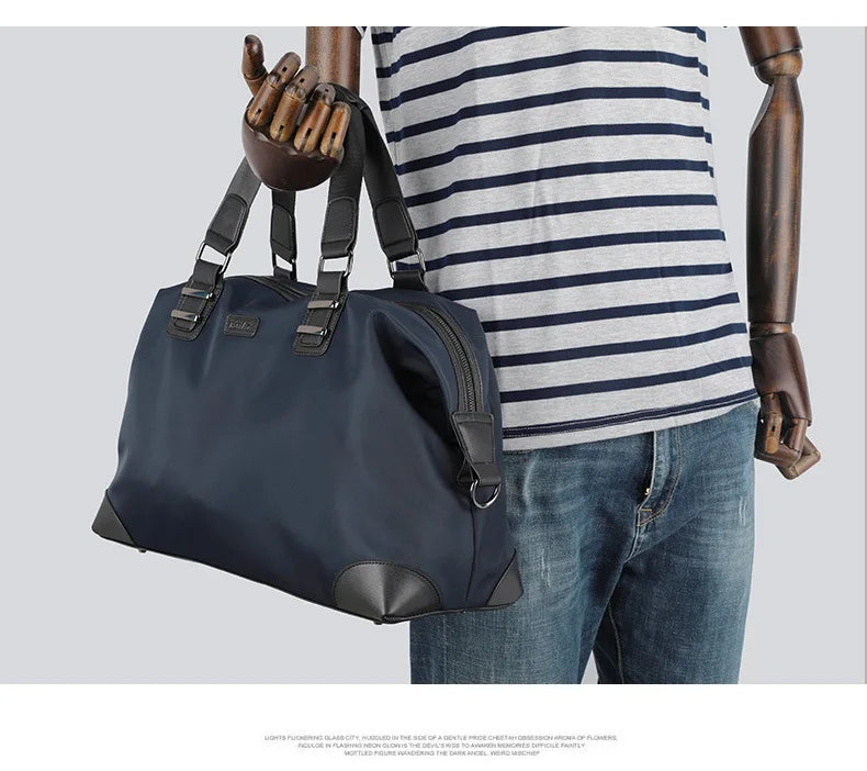 Gym Bag Men Hand-Held Luggage Bag Short Distance Large Capacity Travel Luggage Bag Business Trip Lightweight Travel Bag Leisure
