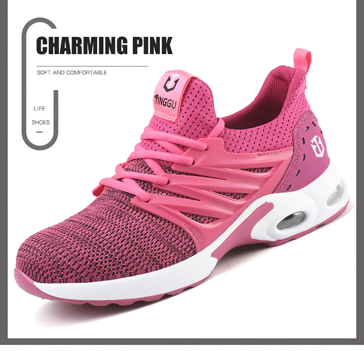 Safety shoes are anti smashing, anti piercing, lightweight, soft, comfortable, breathable, and protective work shoes