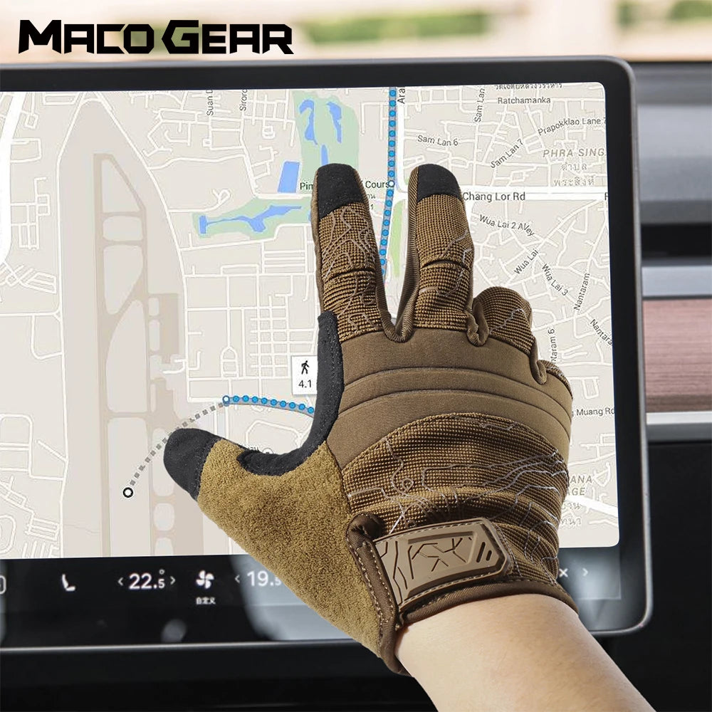 Tactical Gloves Full Finger Glove Touch Screen Driving Mittens Paintball Hunting Hiking Shooting Airsoft Cycle Working Men Glove