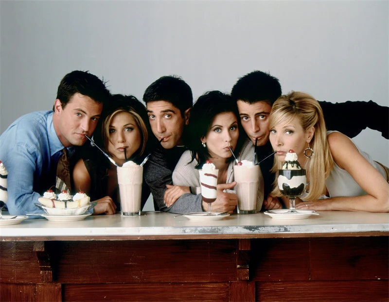 Friends Tv Show Poster Aesthetics Six of One Movie Pictures Canvas Painting For Wall Art Mural Room Decor Home Living Decoration