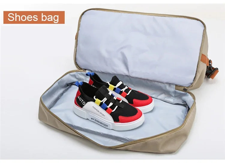 Large Capacity Fitness Bag Travel Bag Waterproof Sports Gym Bag Portable Luggage for Men Women Short Distance gym and travel bag