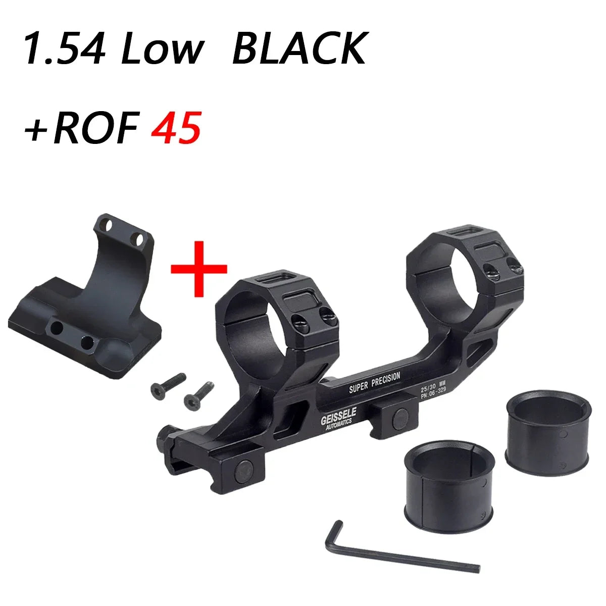 GEISSELE Cantilever Rifle Sight Scope High Low Mount Profile 20mm Picatinny Rail Base Super Precision 25.4mm 30mm Rings AR15 M4