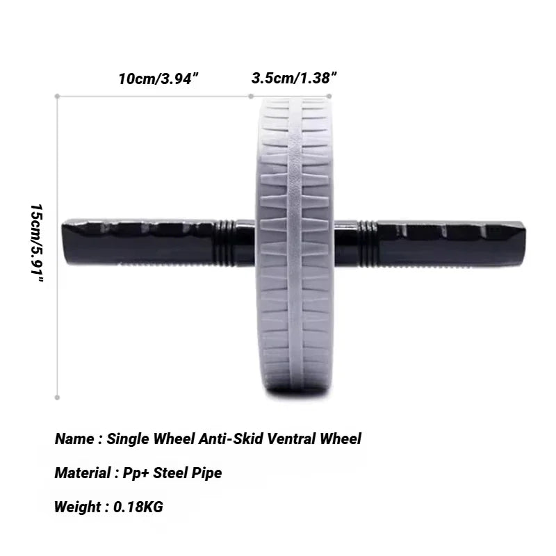 Home Gym Strength Workouts Workout Roller Wheel Non-slip Abdominal Wheel No Noise Abdominal Trainer Abdominal Exerciser