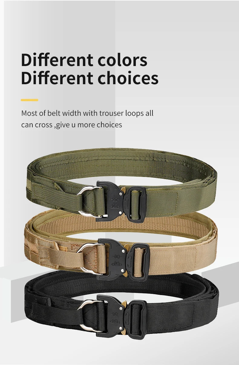 Quick-Release Tactical Belt: Durable, Stylish Braid Design, etal Buckle -Ideal for Outdoor Adventures & Daily Wear