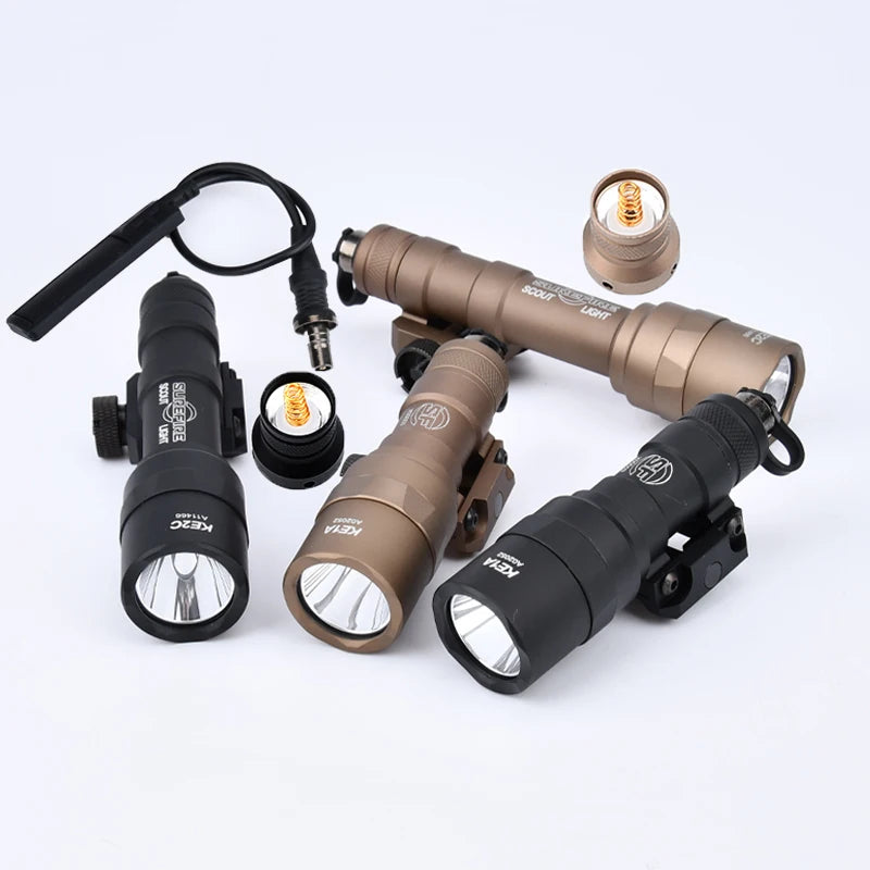 Tactical Surefir M600 M600B Flashlight Airsoft Rifle Flashlight Pistol Light Torch AR15 Hunting Weapon Gun light Pictinny Rail