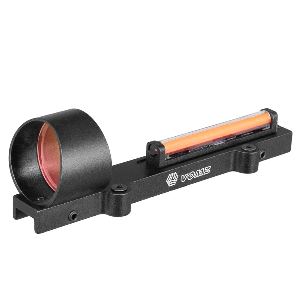 Tactical Fiber 1x28 Rib Rail Fiber Reflex Circle Green Red Dot Sight Outdoor Hunting Rifle Scope Shooting Fit Shotgun Rib Rail
