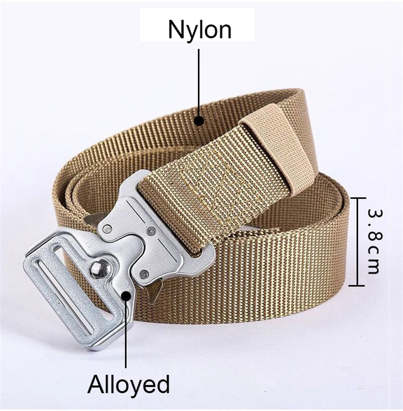 Tactical Waist Belt - Durable Automatic Buckle, Perfect for Outdoor Adventures, Unisex Accessories for Men and Women