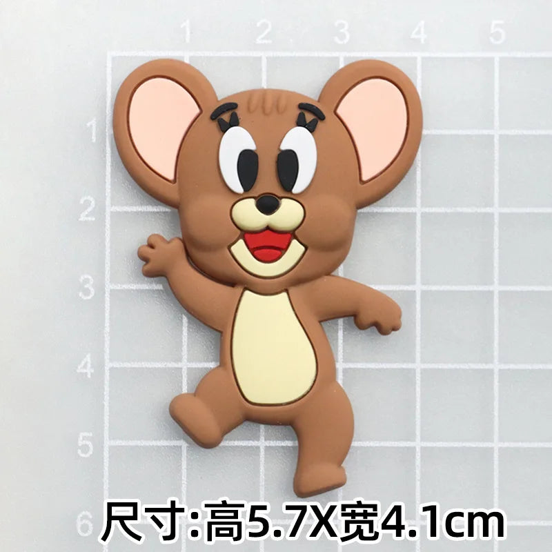 MINISO Dynamic Tom and Jerry set Food Theme for Cute Cartoon Shoe Charms Decoration Accessories for Classic Clog X-mas Gifts
