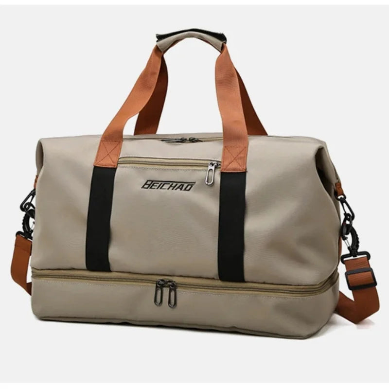 Large Capacity Fitness Bag Travel Bag Waterproof Sports Gym Bag Portable Luggage for Men Women Short Distance gym and travel bag