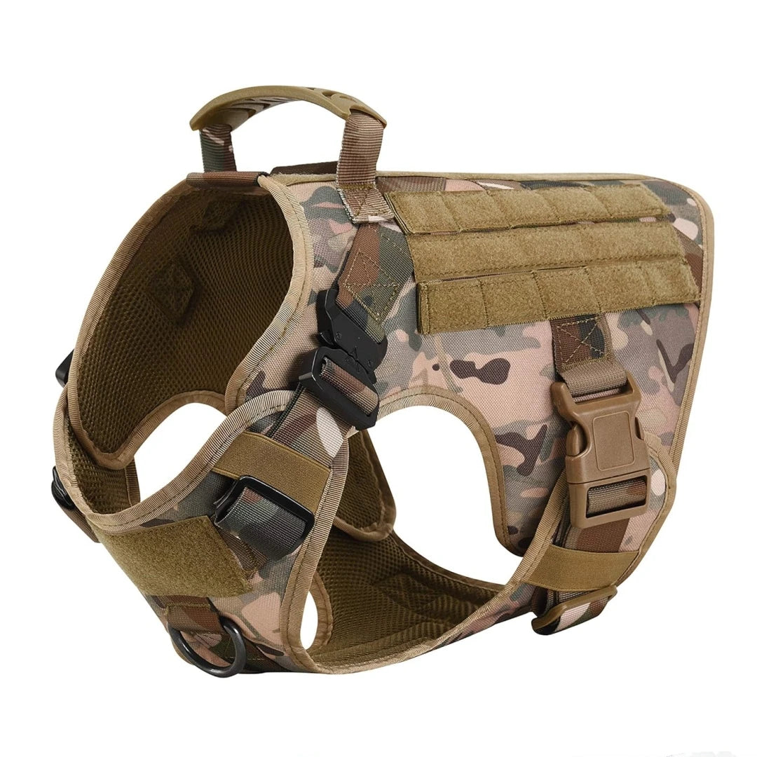 Tactical Dog Harness for Large, Heavy Duty Pet with Handle, Service Vest, Adjustable Military Dog Vest for Training Walking