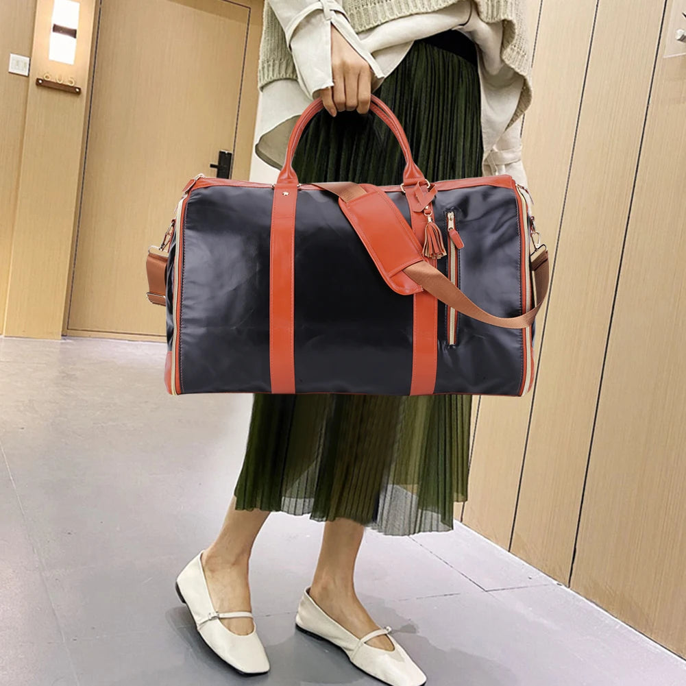 Foldable Luggage Travel Bag Gym Fitness Handbags for Women Men Outdoor Sports Shoulder Large Storage Training Long Distance Bag