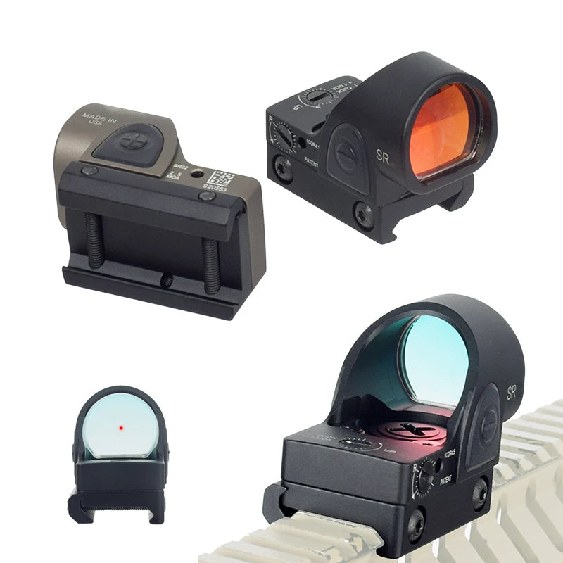 LANBUL RM HD SR Green Red Dot Sight Pistol Rifle Rear Plate Base Airsoft MOS For Glock17 20mm Rail Picatinny Rail Tactical