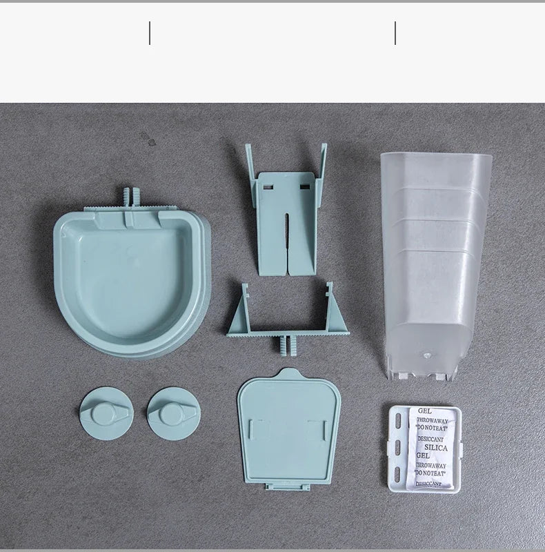 Pet Feeding Product For Puppy Cats Rabbit Birds - Automatic Cage Hanging Bowl, Water Bottle, Food Container Dispenser
