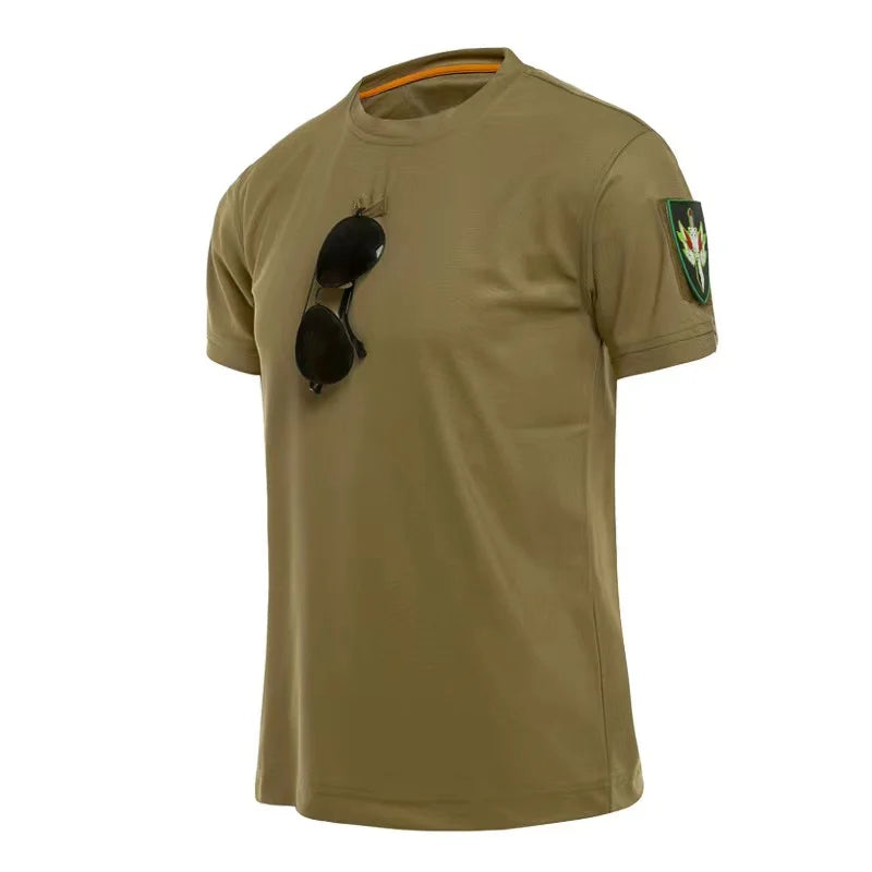 Tactical Cargo Quick Dry Combat T-Shirt Men's Military Army Pullover Outdoor Hunting Camping Climbing Trekking Hiking Shirts