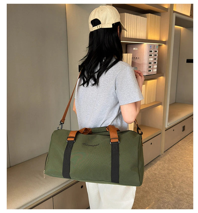 Gym Fitness Bag can Fixable Yoga Mat Sports Duffel Bags with Shoes Pack Outdoor Hiking Camping Handbag Large Luggage Portable