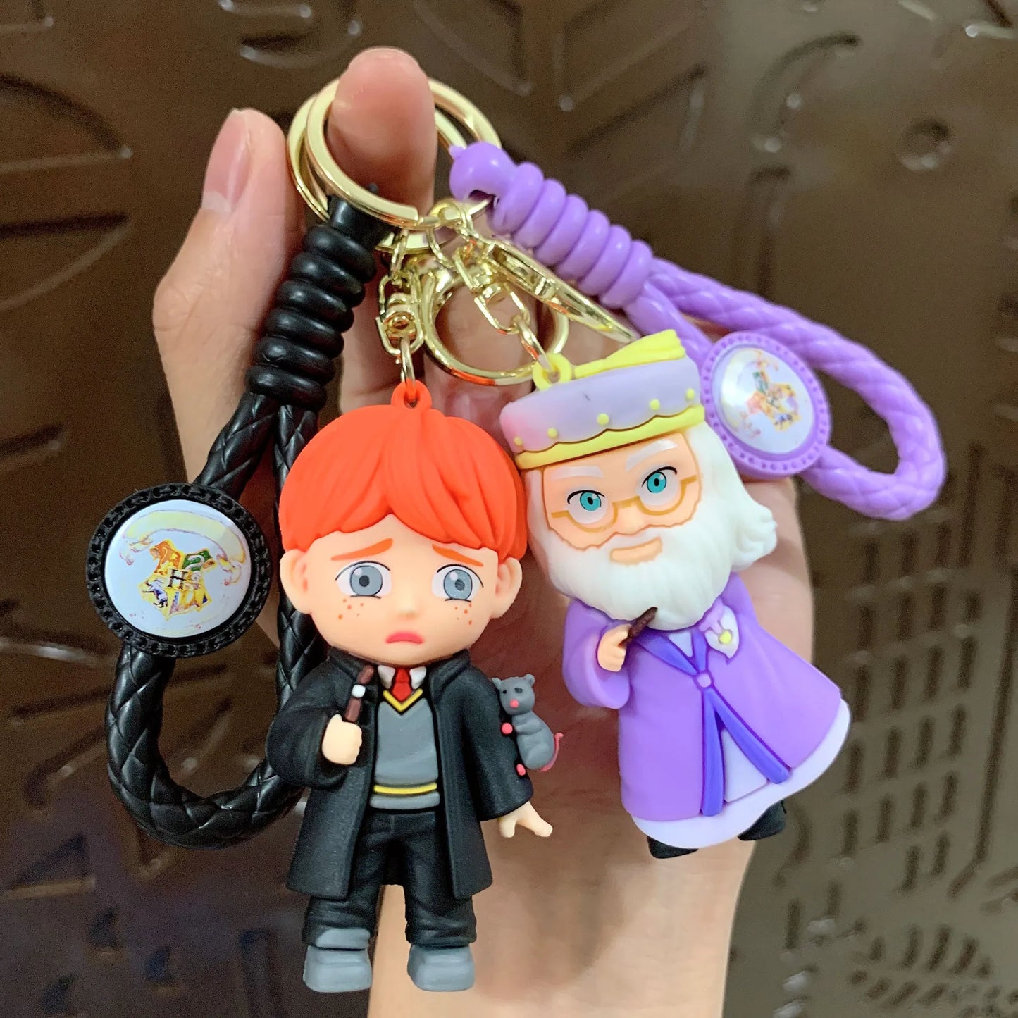 Harry Hogwarts Keychain Cute Cartoon Character Car Hanging Ornament Backpack Charm Gift for fans Kids Purse Keys Bag Decoration