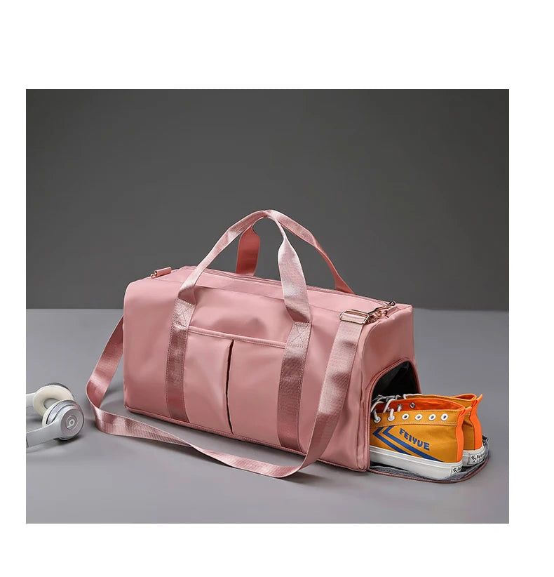 Gym Bag Men Women Training Fitness Swim Travel Luggage Handbag Yoga Shoulder Pack Shoes Storage Waterproof Dry Wet Separation