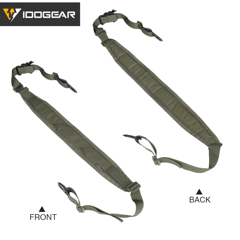 IDOGEAR Tactical R-ifle Sling Slingster 2 Point Hunting Quick Pull Ranger Green 3428