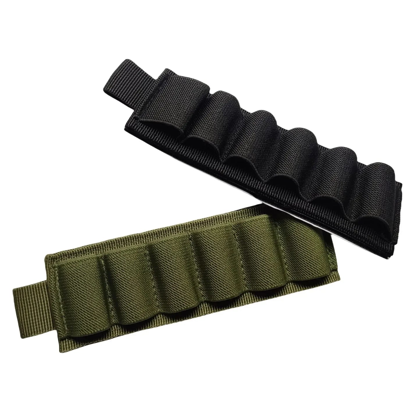 Hunting accessories: 6-loop shotgun stock shell holder, 12-gauge cartridge bag, rifle stock, bullet carrier, Velcro