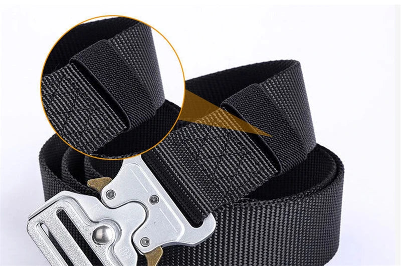 Tactical Waist Belt - Durable Automatic Buckle, Perfect for Outdoor Adventures, Unisex Accessories for Men and Women