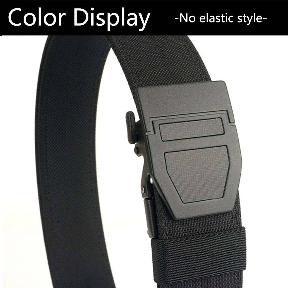 TUSHI Tactical Military Belt for Men Sturdy Nylon Metal Automatic Buckle Police Duty Gun Belt Outdoor Girdle IPSC Accessories