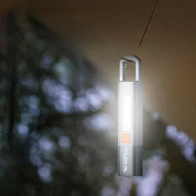 Xiaomi Strong Lighting ABS Flashlamp Charging Portable Outdoor Mini Flashlight Camping Hanging Telescopic Focus COB Side Lamp