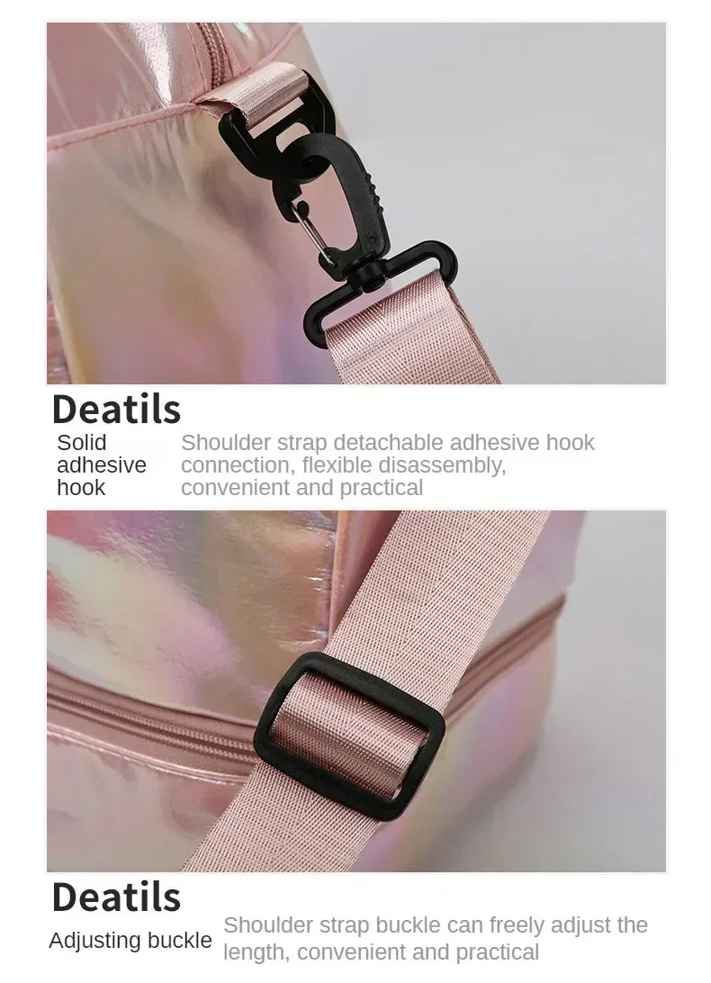 Women's gym travel bag large capacity handbag shoulder bag dry and wet separation sports fitness bag leisure luggage bag