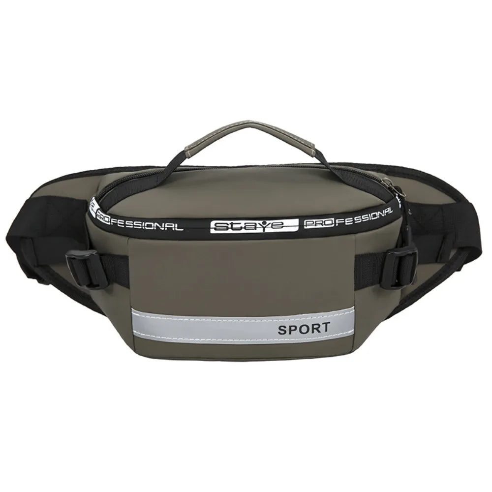 Gym Bag Nylon Men Chest Bag Multi-function Large Capacity Fanny Pack Belt Bag Wear-resistant Sports Phone Bag Women