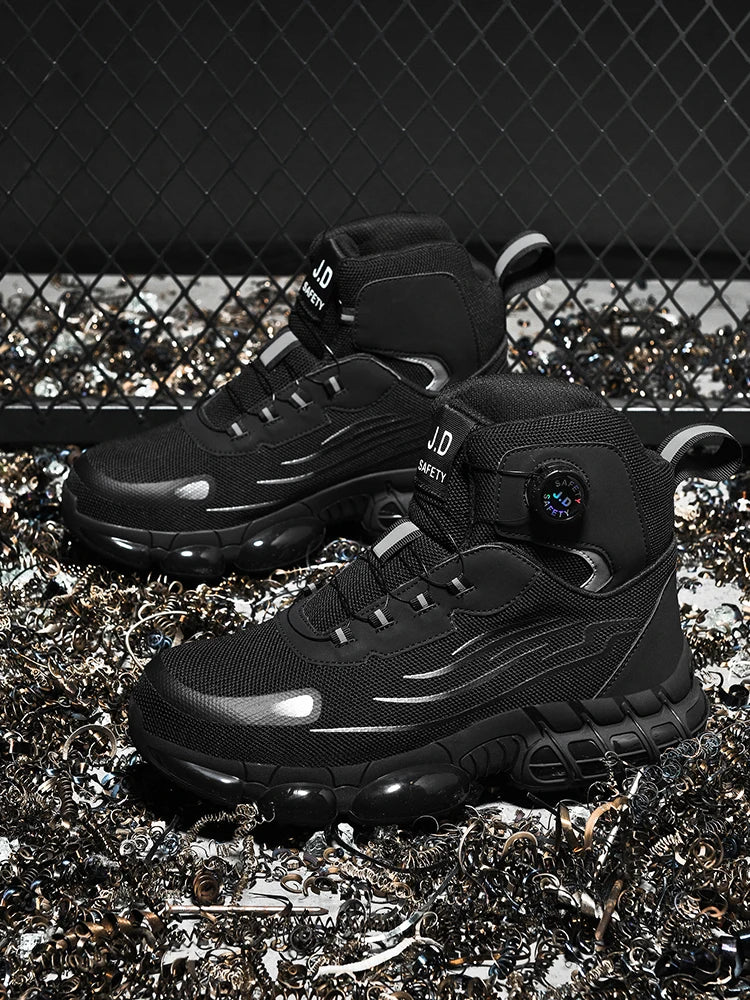 Steel Toe Cap Shoes For Men Work Boots Puncture-Proof Work Safety Shoes Protective Working Shoes Male Footwear Security Sneakers