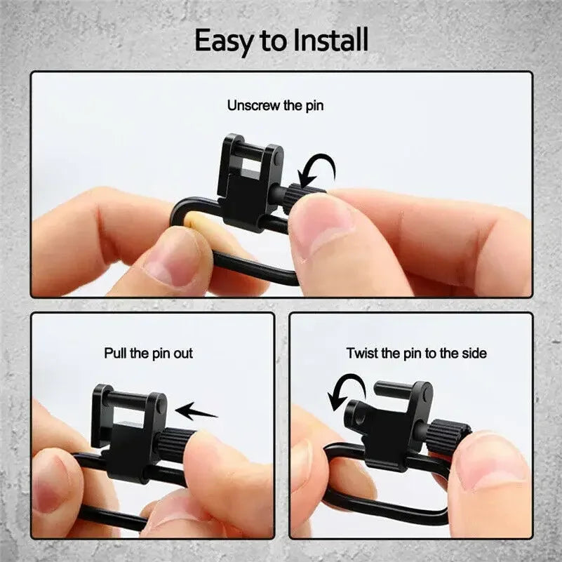 Outdoor QD Hunting Sling Swivel Two Point Sling Strap Belt Buckle Mlok Quick Detachable Gun Mount Ring Rifle Ar15 Accessories