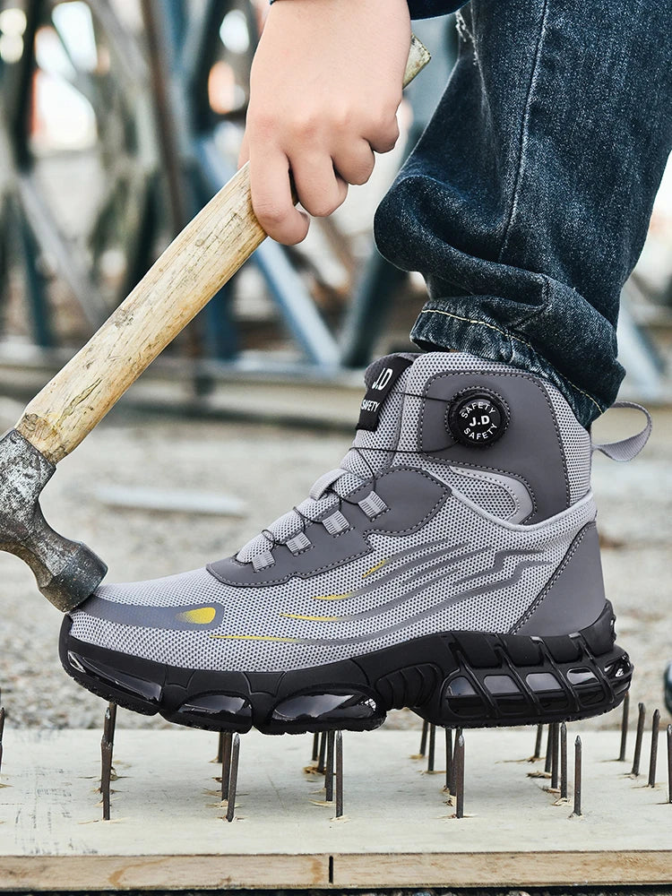 Steel Toe Cap Shoes For Men Work Boots Puncture-Proof Work Safety Shoes Protective Working Shoes Male Footwear Security Sneakers