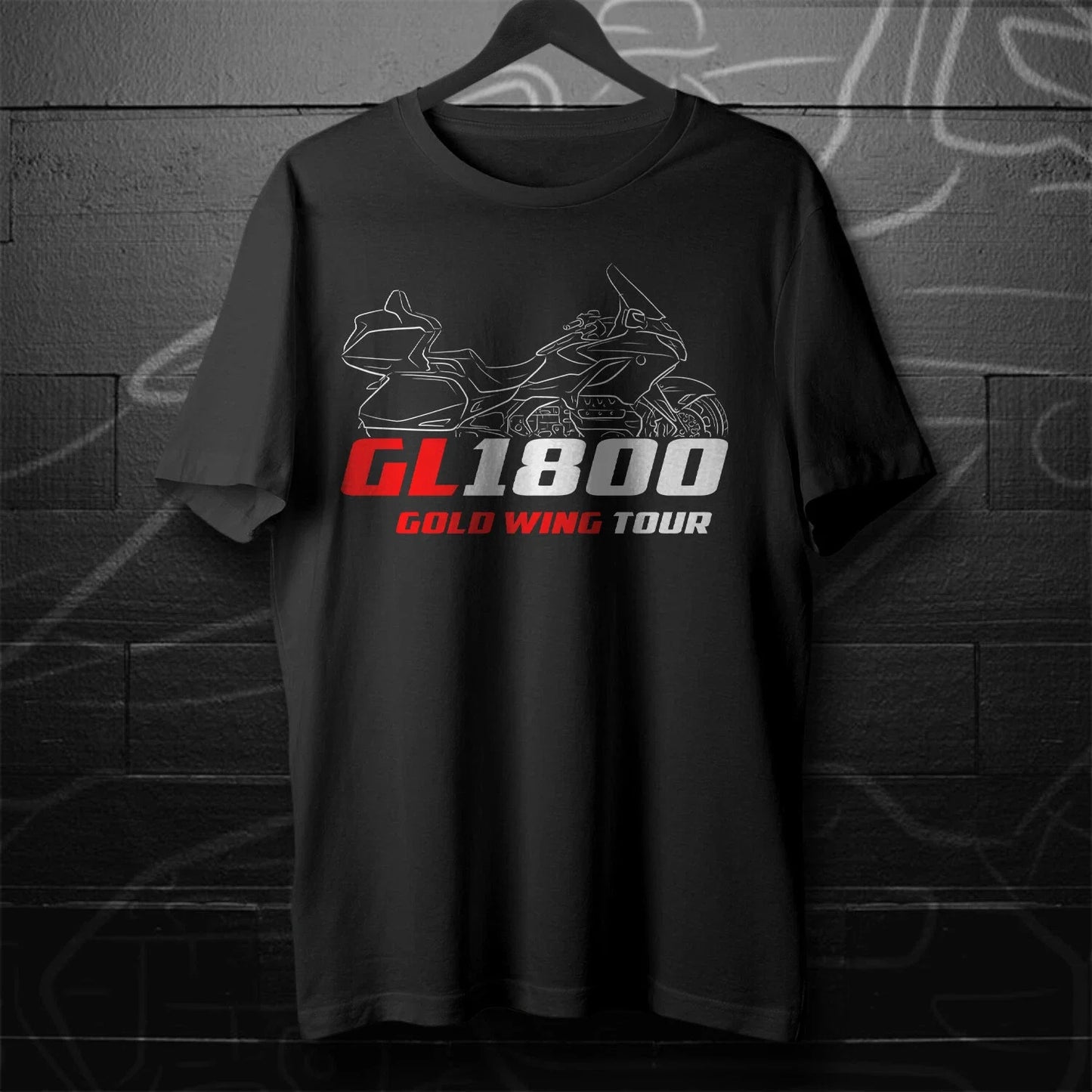 Man T Shirt Casual GL 1800 Gold Wing 2001-2024 Motorcycle T shirt Graphic Summer Short Sleeves 100% Cotton