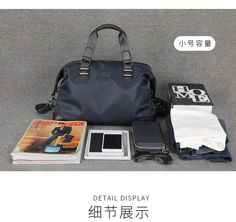 Gym Bag Men Hand-Held Luggage Bag Short Distance Large Capacity Travel Luggage Bag Business Trip Lightweight Travel Bag Leisure