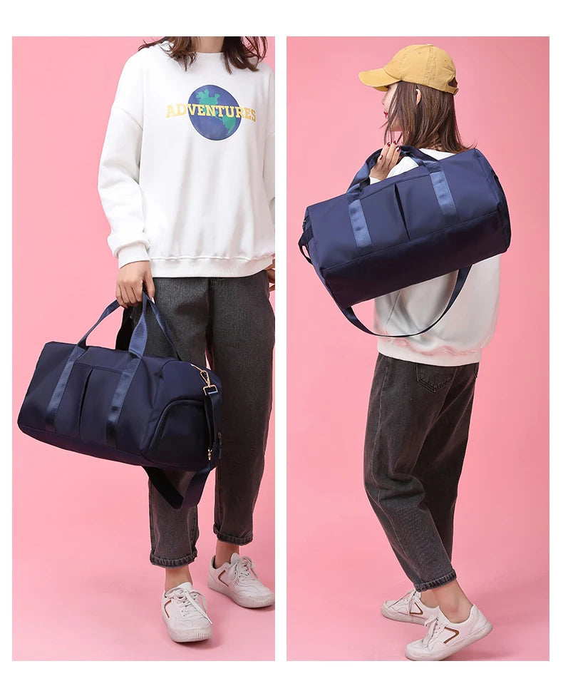 Gym Bag Men Women Training Fitness Swim Travel Luggage Handbag Yoga Shoulder Pack Shoes Storage Waterproof Dry Wet Separation