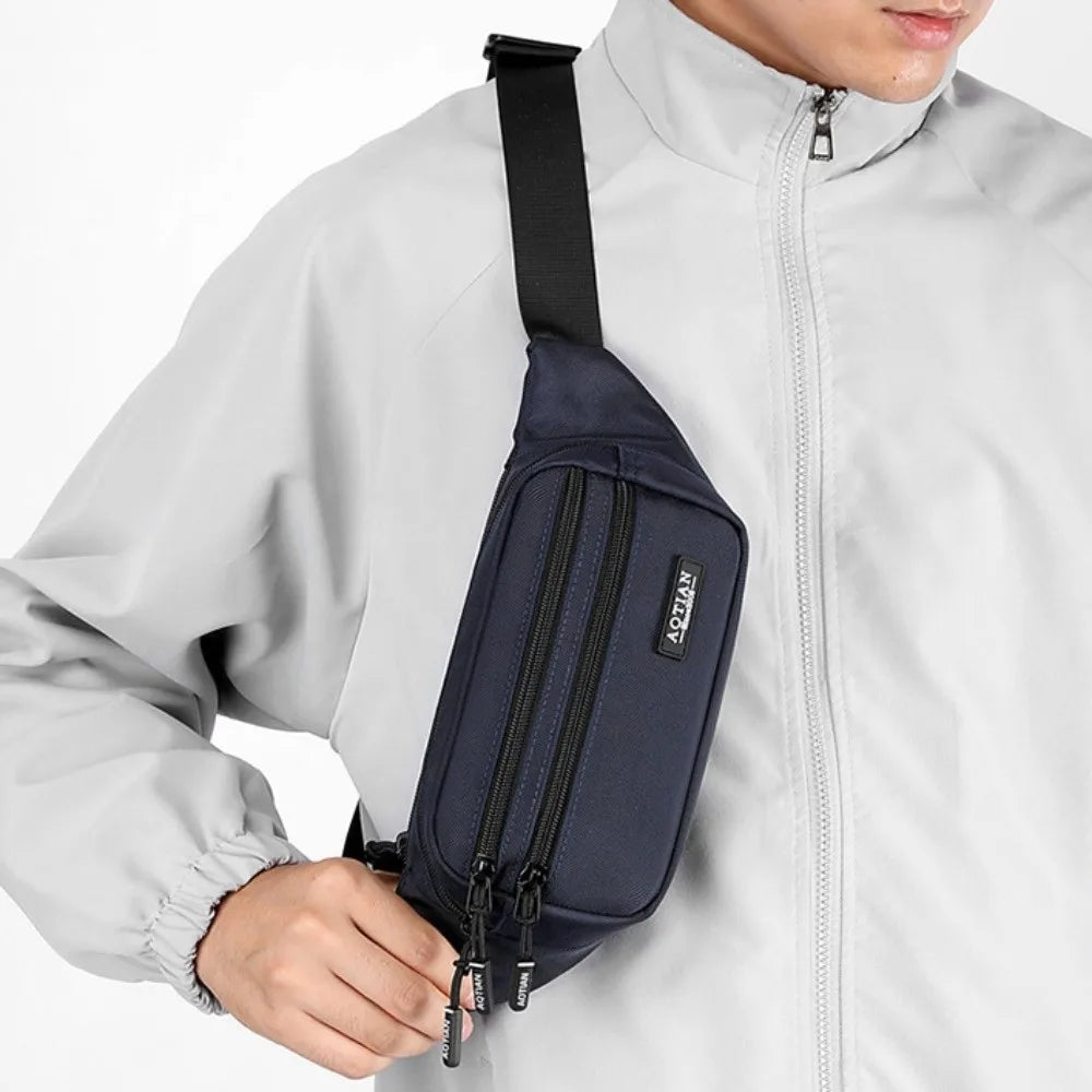 Gym Bag Large Capacity Running Waist Bags Multi-function Lightweight Sports Phone Bag Storage Waterproof Men Chest Bag Men Women