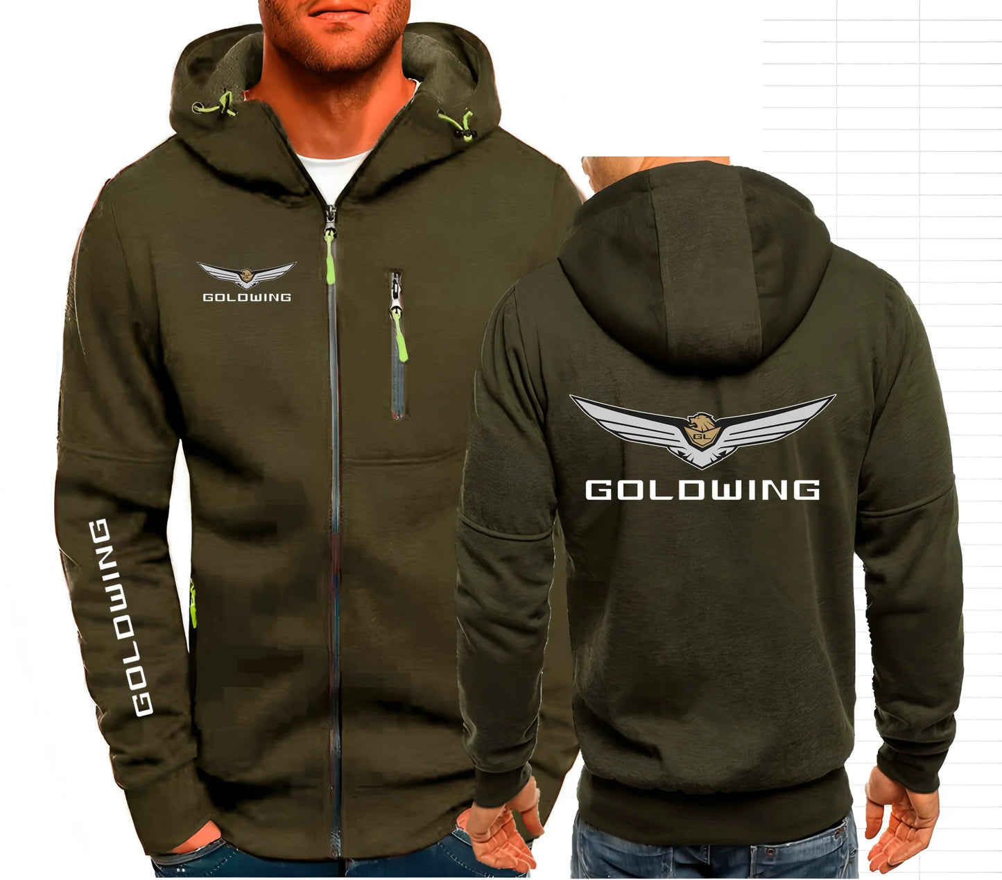 Goldwing Gl1500 GL1800 Japanese Motorcycle Men's Hoodies Sweatshirts Hoodie Fleece Men Hooded Sweatshirt S-4XL