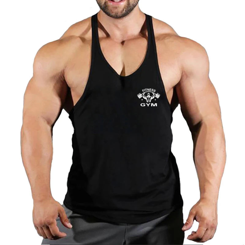 Muscle Mens Bodybuilding Stringer Tank Top gym Clothing Y back Fitness sleeveless vest shirt Weightlifting singlets