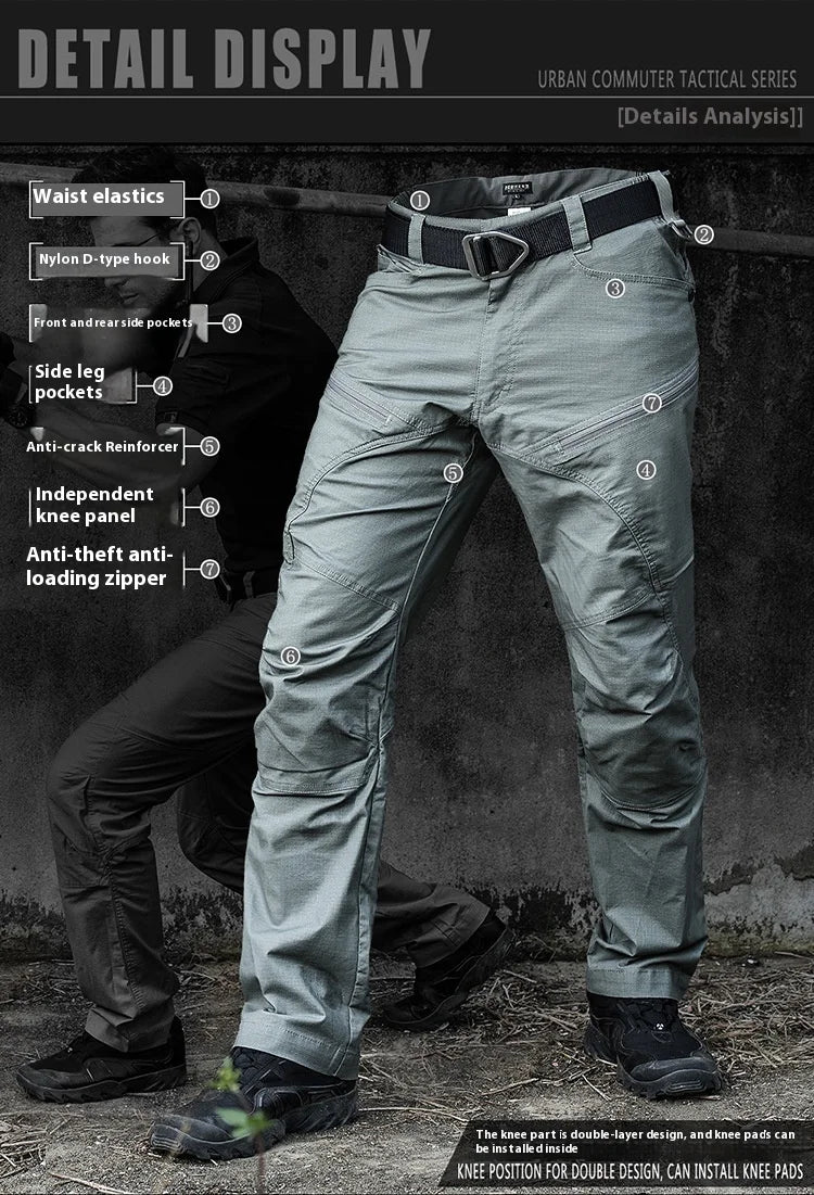 Tactical pants Men's slim-fit training pants Waterproof spring and fall outdoor overalls assault pants