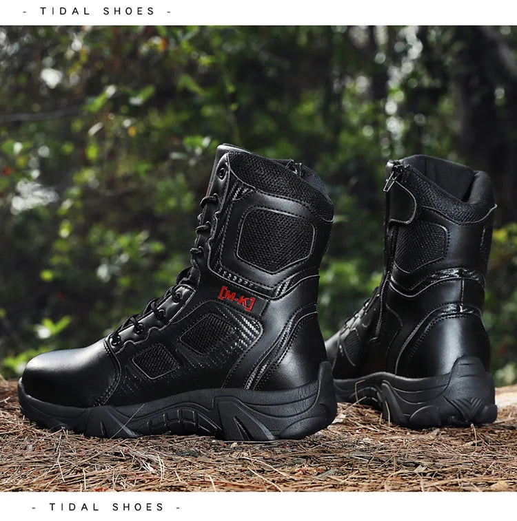 Tactical Boots Men Special Force Desert Combat Outdoor Hiking Ankle Shoes Men Work Safty Outdoor High-top Boots