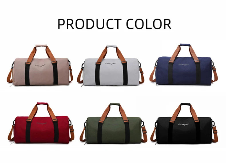 Gym Fitness Bag can Fixable Yoga Mat Sports Duffel Bags with Shoes Pack Outdoor Hiking Camping Handbag Large Luggage Portable