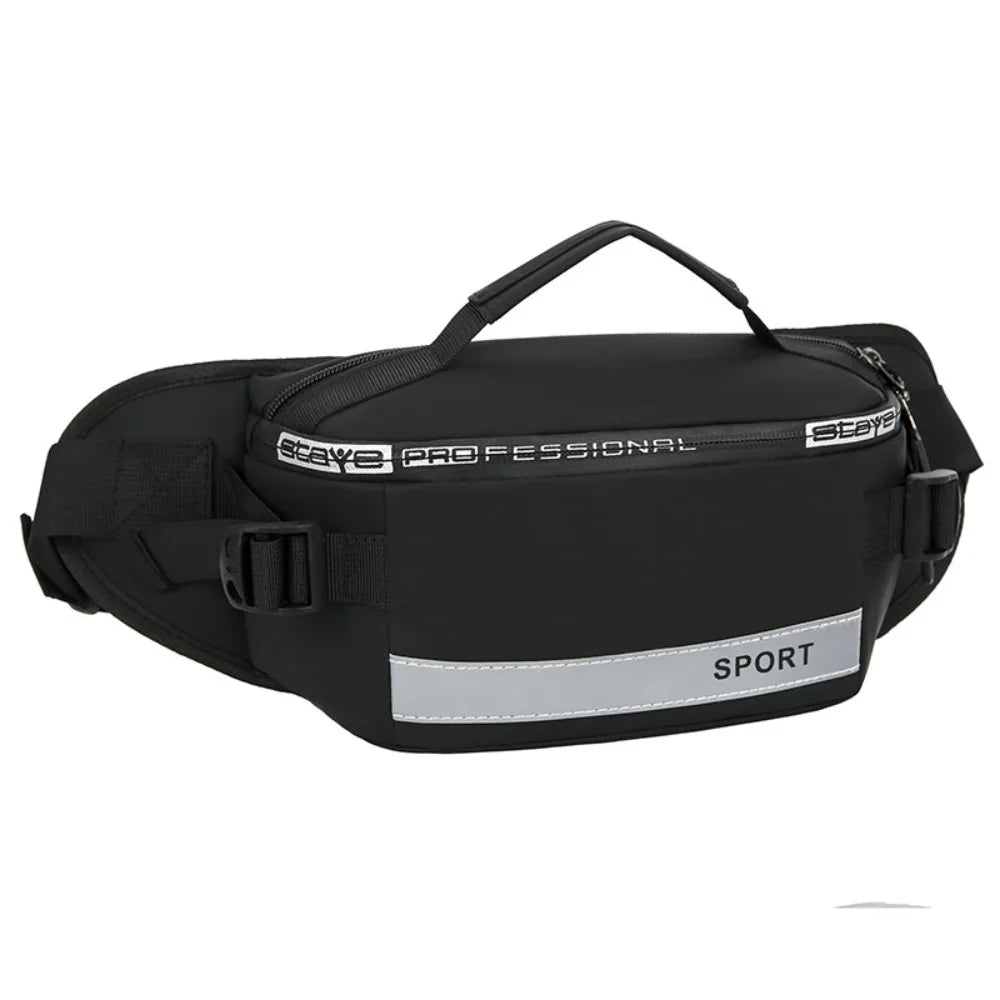 Gym Bag Nylon Men Chest Bag Multi-function Large Capacity Fanny Pack Belt Bag Wear-resistant Sports Phone Bag Women